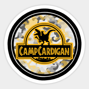 Camp Cardigan Orange Sticker